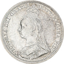 Coin, Great Britain, Victoria, 3 Pence, 1892, AU(50-53), Silver, KM:758