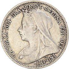 Coin, Great Britain, Victoria, 3 Pence, 1900, EF(40-45), Silver, KM:777