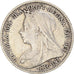 Coin, Great Britain, Victoria, 3 Pence, 1900, EF(40-45), Silver, KM:777