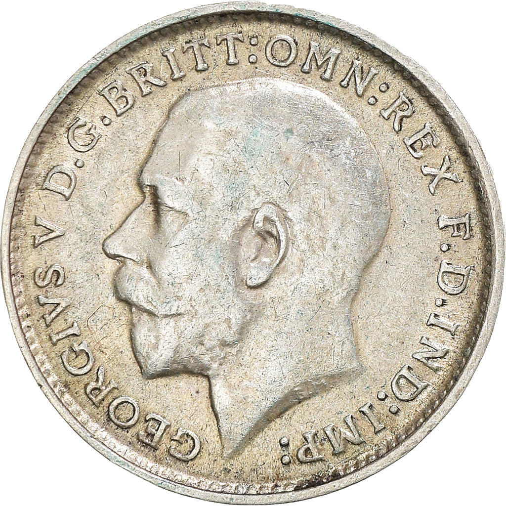 Moneta, Gran Bretagna, George V, 3 Pence, 1912, BB, Argento, KM:813