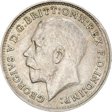 Münze, Großbritannien, George V, 3 Pence, 1916, SS+, Silber, KM:813
