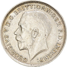 Coin, Great Britain, George V, 3 Pence, 1920, AU(50-53), Silver, KM:813a