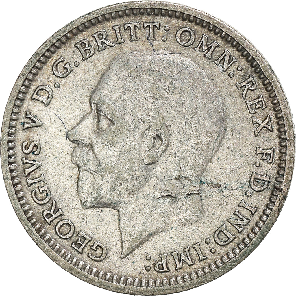 Moneta, Gran Bretagna, George V, 3 Pence, 1931, BB, Argento, KM:831