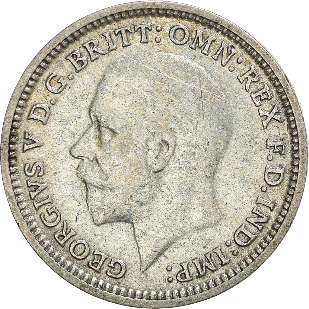 Coin, Great Britain, George V, 3 Pence, 1935, AU(50-53), Silver, KM:831