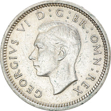 Moneta, Gran Bretagna, George VI, 3 Pence, 1940, BB+, Argento, KM:848