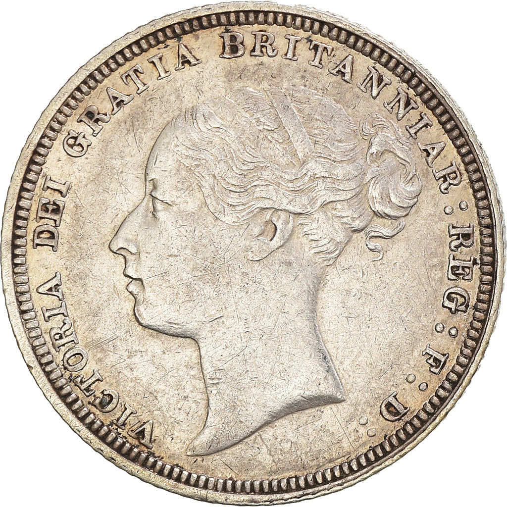 Coin, Great Britain, Victoria, 6 Pence, 1881, EF(40-45), Silver, KM:757