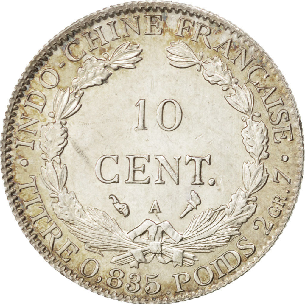 FRENCH INDO-CHINA, 10 Cents, 1903, Paris, KM:9, PCGS MS64