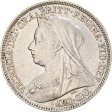 Coin, Great Britain, Victoria, 6 Pence, 1896, AU(50-53), Silver, KM:779
