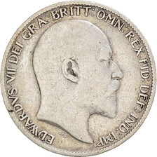 Coin, Great Britain, Edward VII, 6 Pence, 1902, VF(20-25), Silver, KM:799