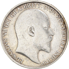 Coin, Great Britain, Edward VII, 6 Pence, 1910, VF(30-35), Silver, KM:799