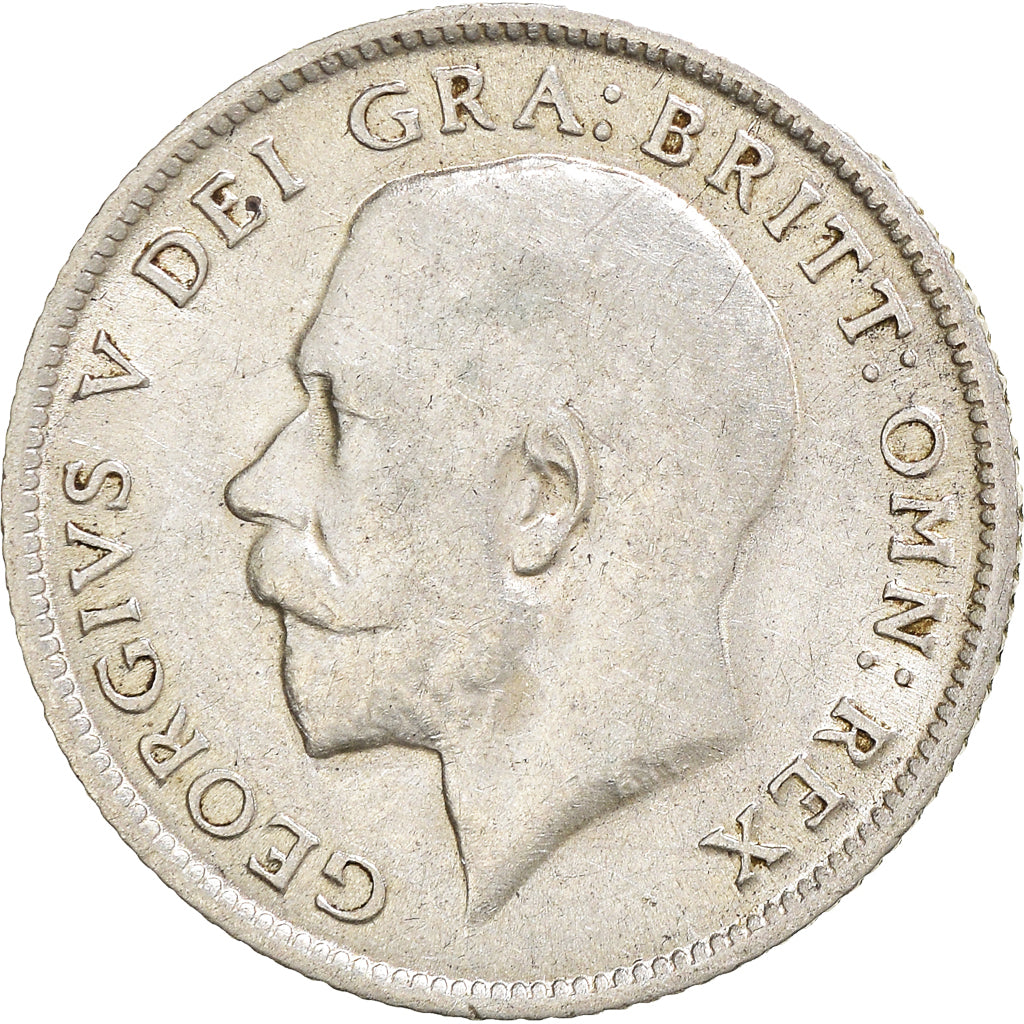 Münze, Großbritannien, George V, 6 Pence, 1914, SS, Silber, KM:815