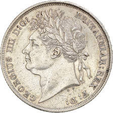 Monnaie, Grande-Bretagne, George IV, Shilling, 1825, TTB+, Argent, KM:687