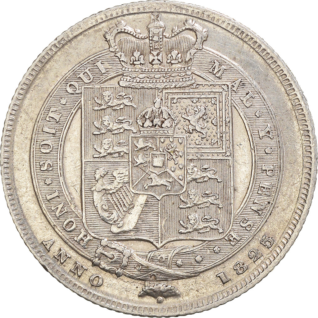 Monnaie, Grande-Bretagne, George IV, Shilling, 1825, TTB+, Argent, KM:687