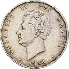 Moneta, Gran Bretagna, George IV, Shilling, 1826, BB, Argento, KM:694
