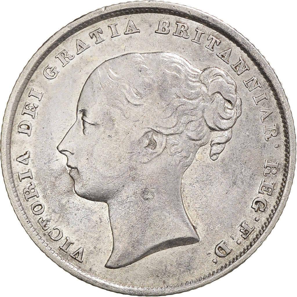 Coin, Great Britain, Victoria, Shilling, 1839, EF(40-45), Silver, KM:734.1
