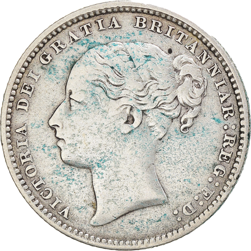 Coin, Great Britain, Victoria, Shilling, 1884, VF(30-35), Silver, KM:734.4