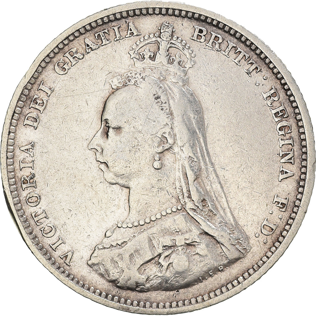 Coin, Great Britain, Victoria, Shilling, 1889, VF(30-35), Silver, KM:774