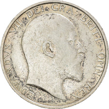 Moneta, Gran Bretagna, Edward VII, Shilling, 1910, MB+, Argento, KM:800