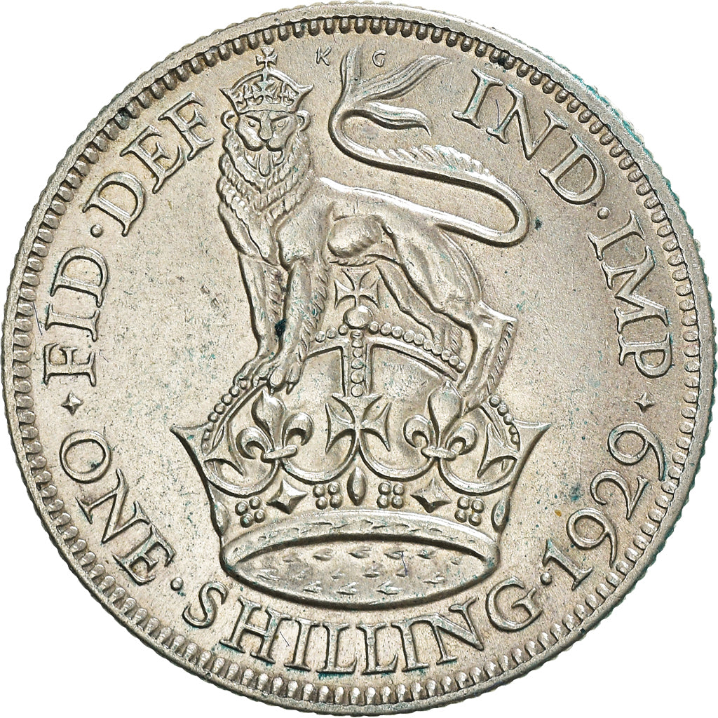Coin, Great Britain, George V, Shilling, 1929, AU(50-53), Silver, KM:833