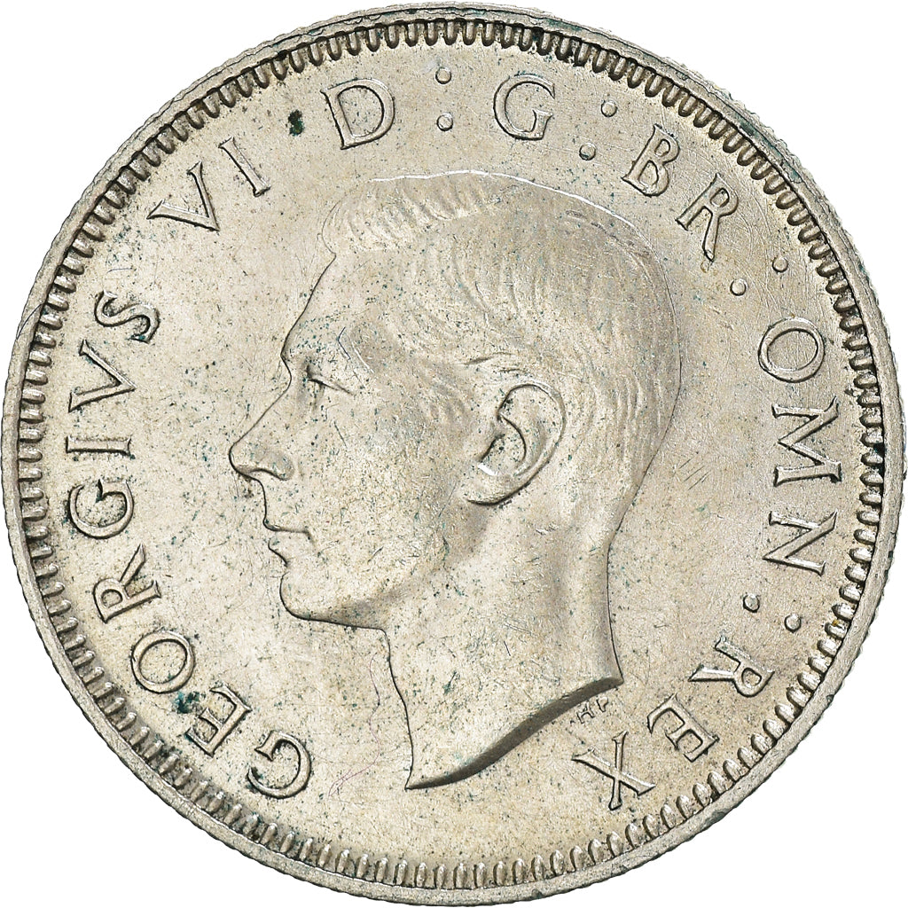 Coin, Great Britain, George VI, Shilling, 1945, AU(50-53), Silver, KM:853