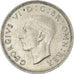 Coin, Great Britain, George VI, Shilling, 1945, AU(50-53), Silver, KM:853