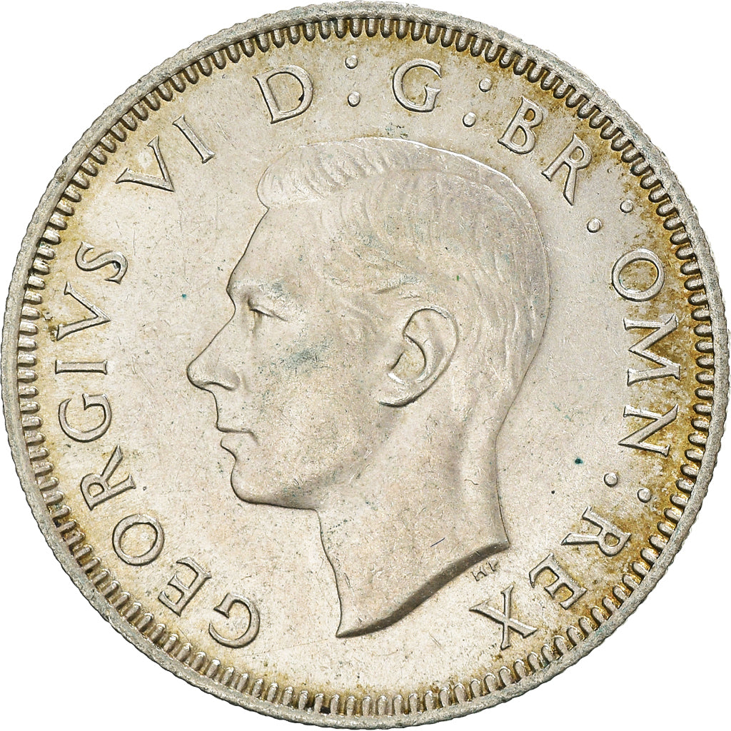 Coin, Great Britain, George VI, Shilling, 1946, AU(55-58), Silver, KM:854