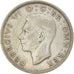 Moneta, Gran Bretagna, George VI, Florin, Two Shillings, 1942, MB+, Argento