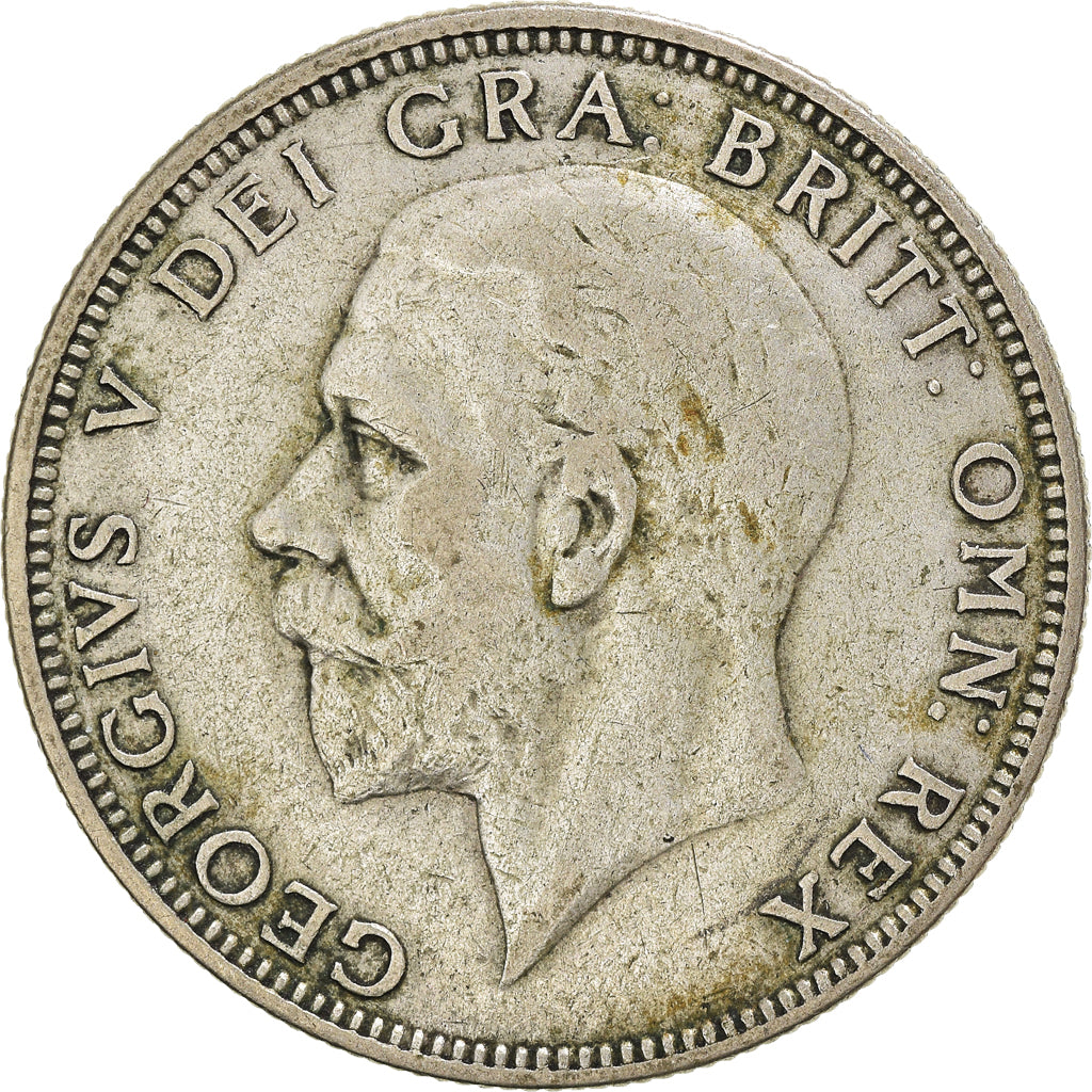 Münze, Großbritannien, George V, Florin, Two Shillings, 1929, S+, Silber
