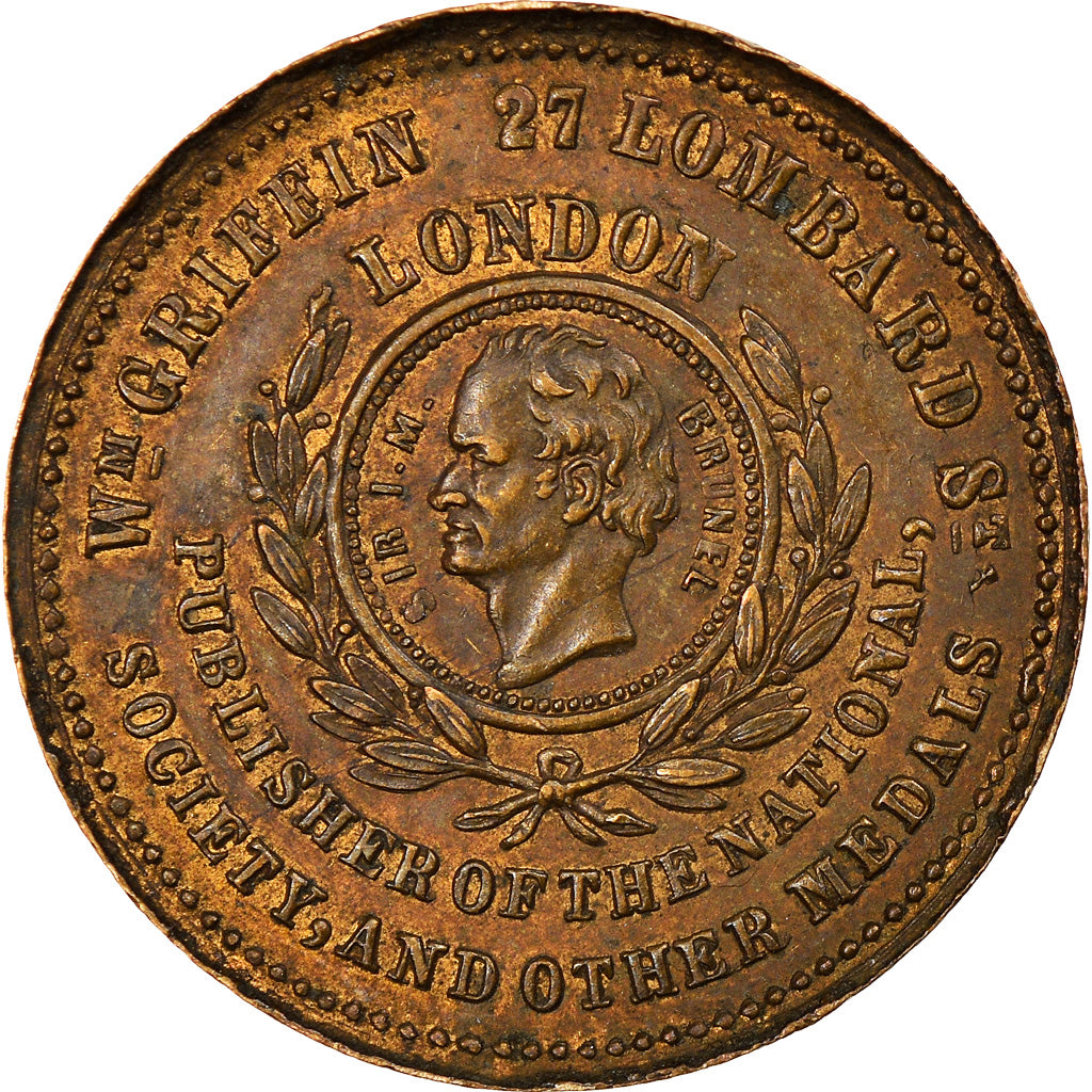 Regno Unito, Token, Thames Tunnel Opened, W.Griffin, 1842, BB, Rame