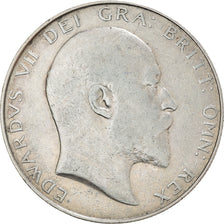 Coin, Great Britain, Edward VII, 1/2 Crown, 1910, EF(40-45), Silver, KM:802