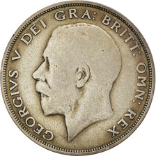 Coin, Great Britain, George V, 1/2 Crown, 1922, VF(20-25), Silver, KM:818.1a