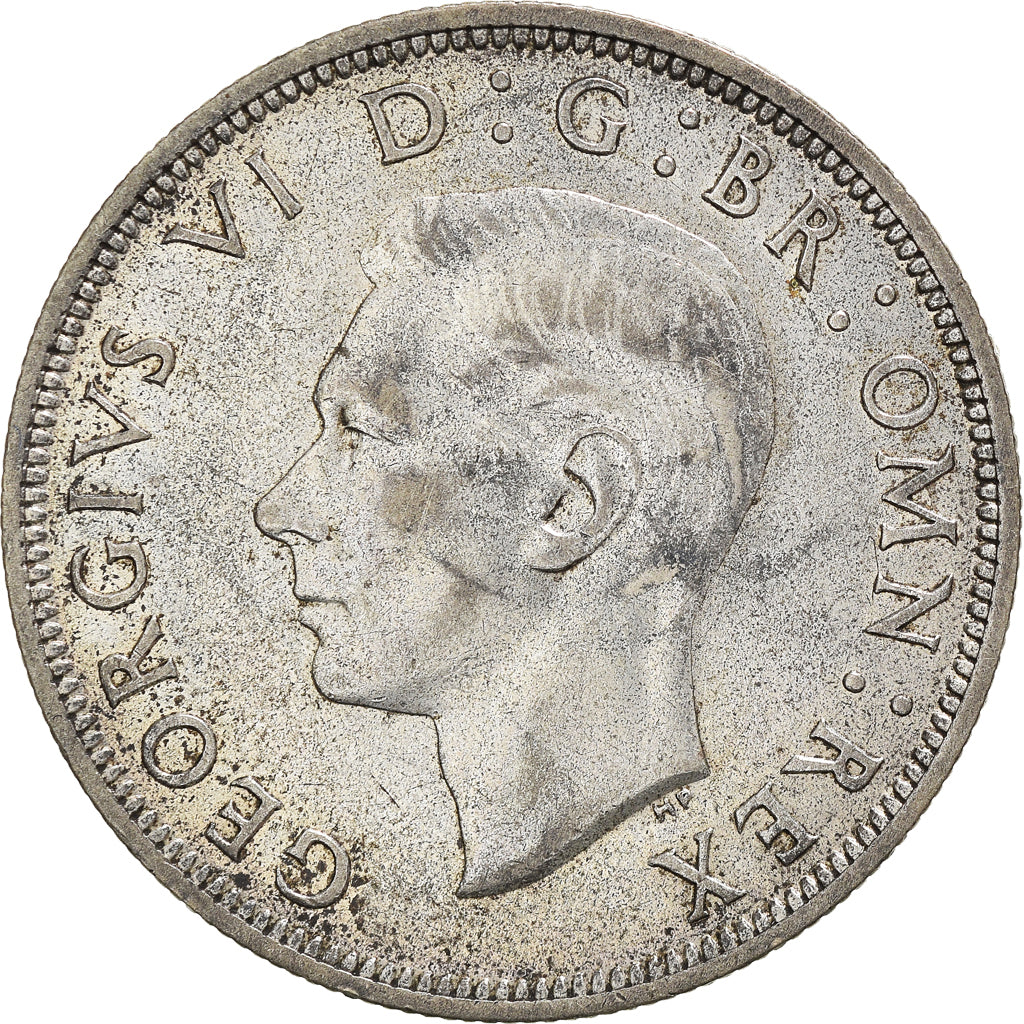 Coin, Great Britain, George VI, 1/2 Crown, 1939, EF(40-45), Silver, KM:856