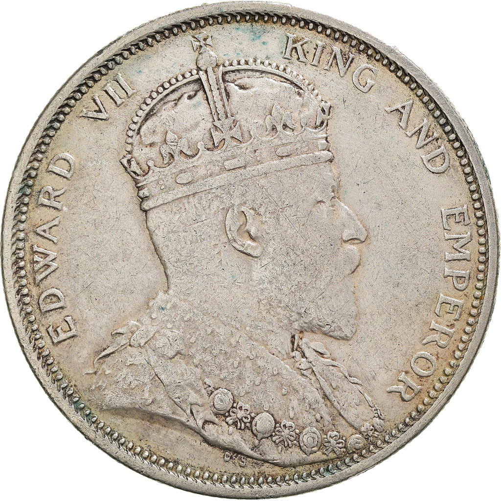 Coin, Straits Settlements, Edward VII, Dollar, 1903, Bombay, EF(40-45), Silver
