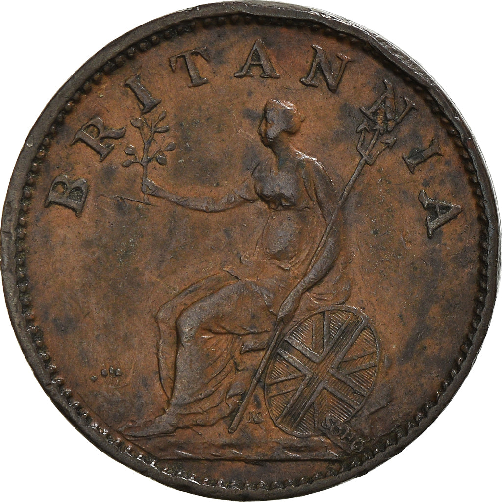 Moneta, Gran Bretagna, George III, Farthing, 1806, BB, Rame, KM:661