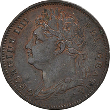 Coin, Great Britain, George IV, Farthing, 1826, EF(40-45), Copper, KM:697