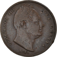 Coin, Great Britain, William IV, Farthing, 1831, VF(30-35), Copper, KM:705