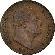Moneda, Gran Bretaña, William IV, Farthing, 1835, MBC, Cobre, KM:705