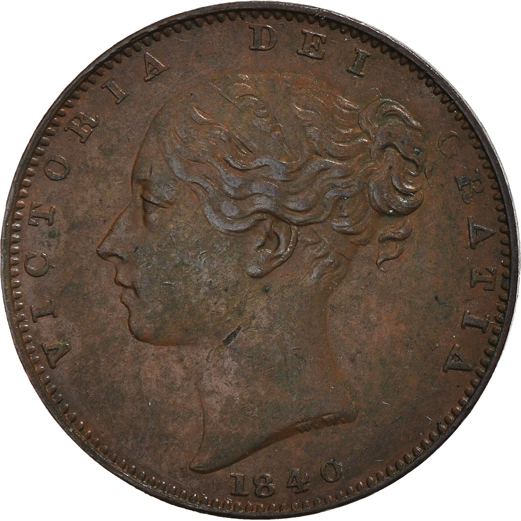 Moneta, Gran Bretagna, Victoria, Farthing, 1840, BB+, Rame, KM:725