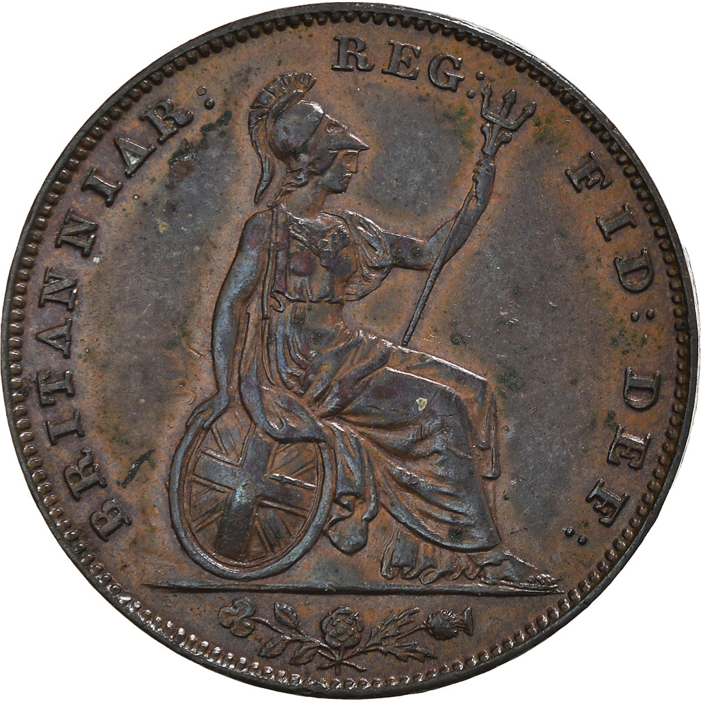 Moneta, Gran Bretagna, Victoria, Farthing, 1850, BB+, Rame, KM:725