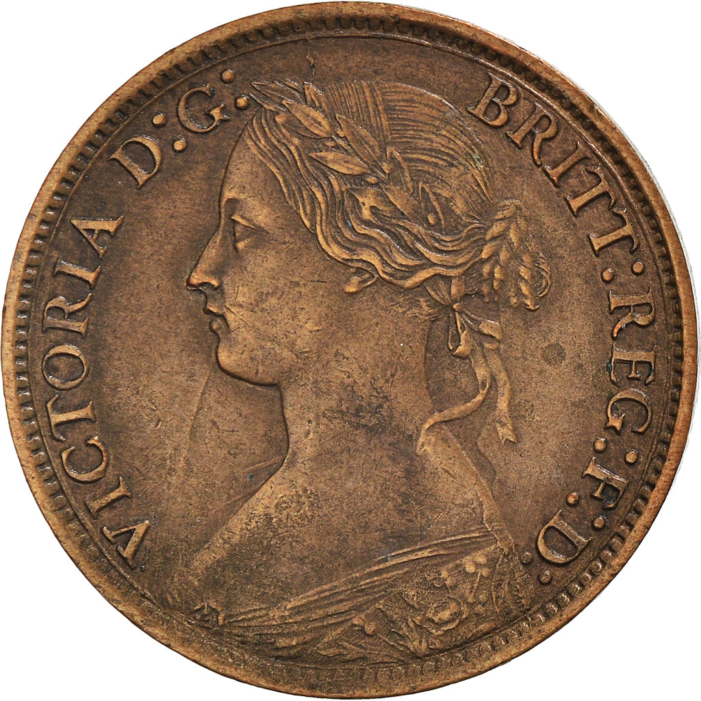 Coin, Great Britain, Victoria, Farthing, 1868, EF(40-45), Bronze, KM:747.2