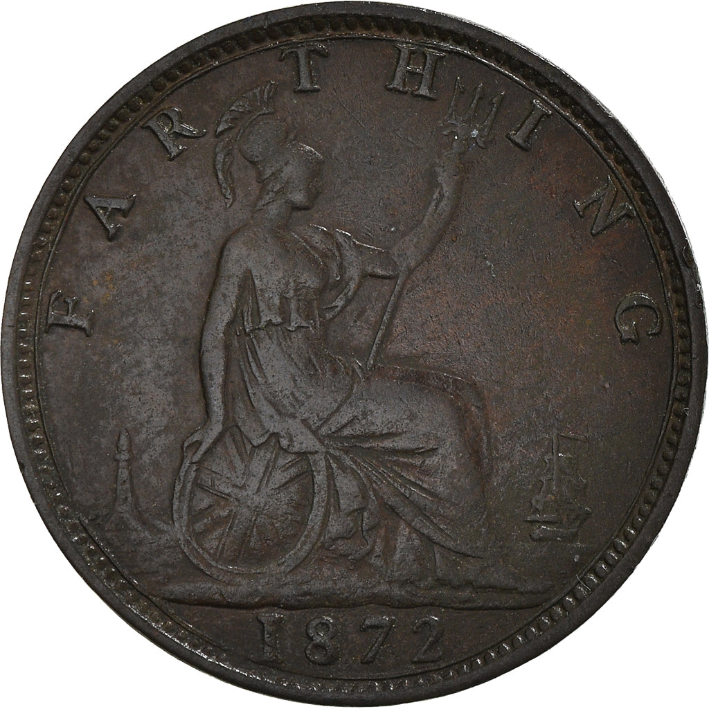 Moneta, Gran Bretagna, Victoria, Farthing, 1872, BB, Bronzo, KM:747.2