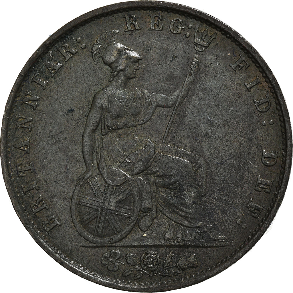 Munten, Groot Bretagne, Victoria, 1/2 Penny, 1854, ZF+, Koper, KM:726