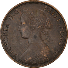 Coin, Great Britain, Victoria, 1/2 Penny, 1863, EF(40-45), Bronze, KM:748.2