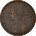Coin, Great Britain, Victoria, 1/2 Penny, 1863, EF(40-45), Bronze, KM:748.2