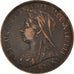 Coin, Great Britain, Victoria, 1/2 Penny, 1896, EF(40-45), Bronze, KM:789