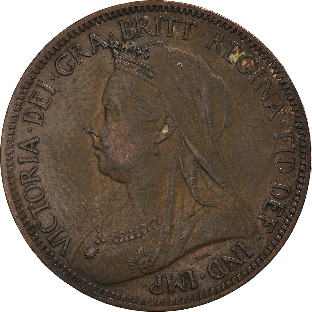 Moneta, Gran Bretagna, Victoria, 1/2 Penny, 1899, BB+, Bronzo, KM:789