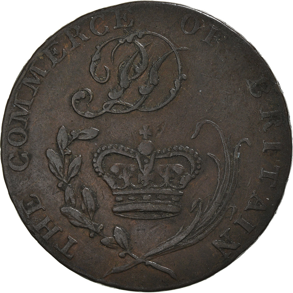 Coin, Great Britain, Suffolk, Halfpenny Token, Bury, EF(40-45), Copper