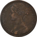 Coin, Great Britain, Victoria, Penny, 1862, AU(50-53), Bronze, KM:749.2