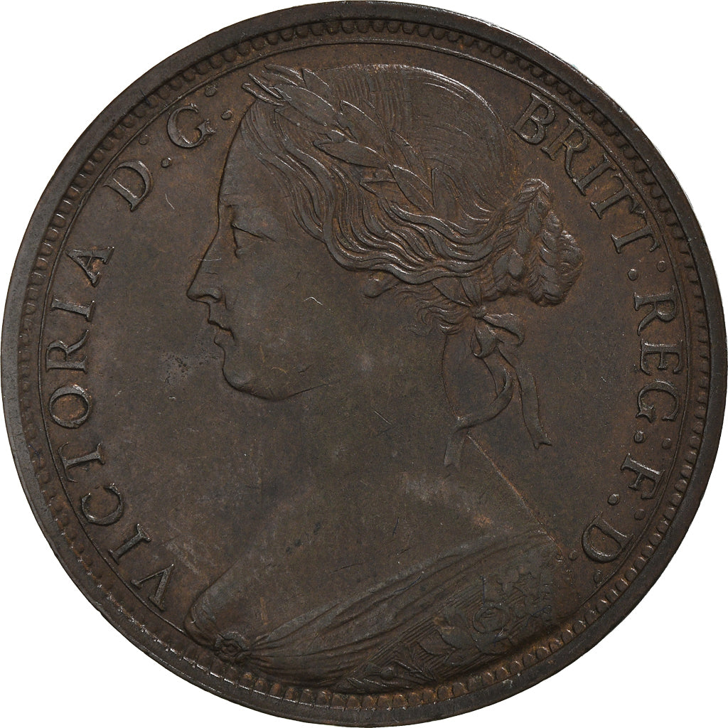 Coin, Great Britain, Victoria, Penny, 1862, AU(50-53), Bronze, KM:749.2