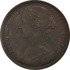 Coin, Great Britain, Victoria, Penny, 1862, AU(50-53), Bronze, KM:749.2